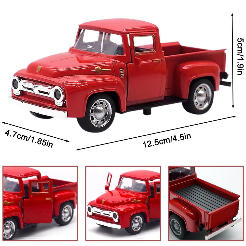 Red Alloy Toy Truck for Kids 2-8 4