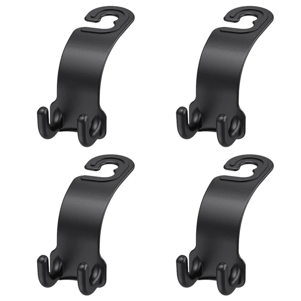 4 Pcs Car Item Hook Hanging Hooks Back Seat Headrest Multifunction Multifucntional Storage Abs Holder Auto Hanger