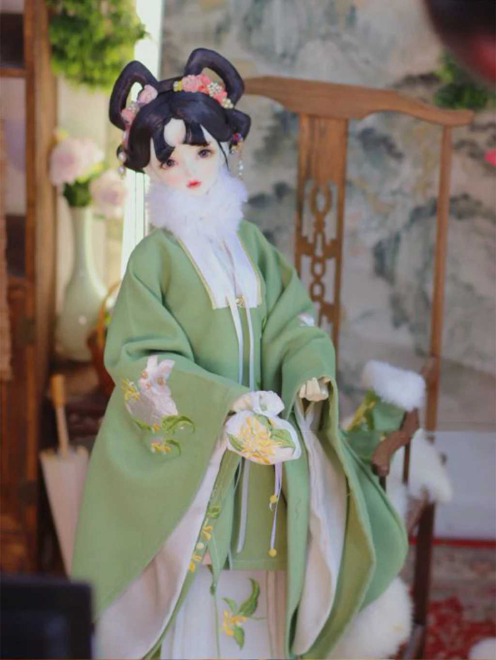 1/4 1/3 Scale BJD Clothes Ancient Costume Chinese Hanfu Fairy Dress Outfit For BJD/SD MSD SD13 Big Girl Doll Accessories A1247