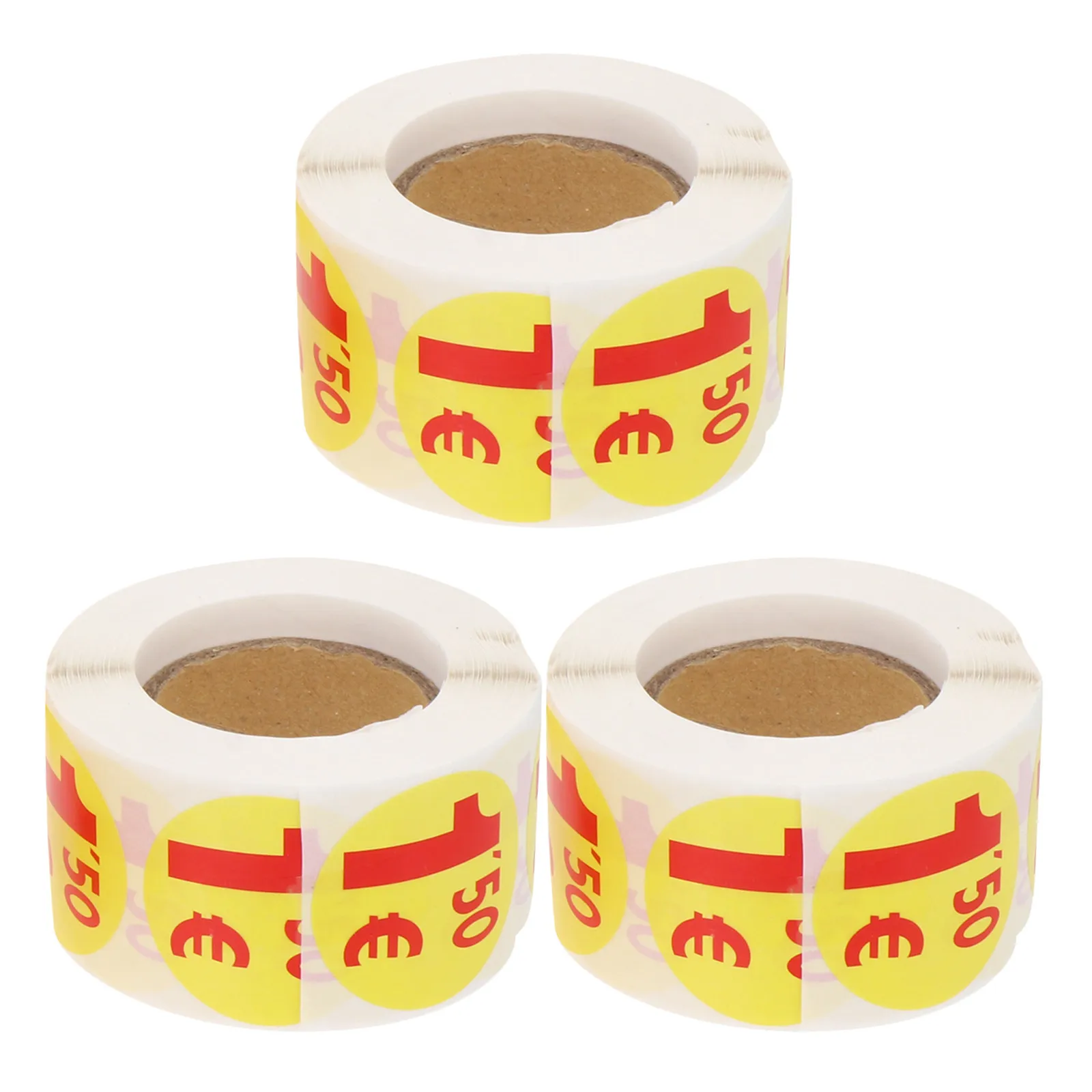 

1500Pcs Blank Round Price Sticker Labels Self Adhesive Strong Adhesion for Supermarket Retail Sale Small Business Food Safety