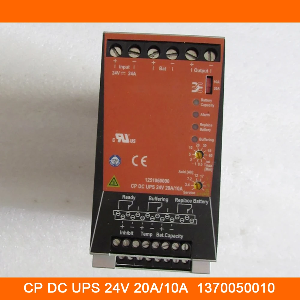 

New For Weidmuller UPS Power Supply CP DC UPS 24V 20A/10A 1370050010