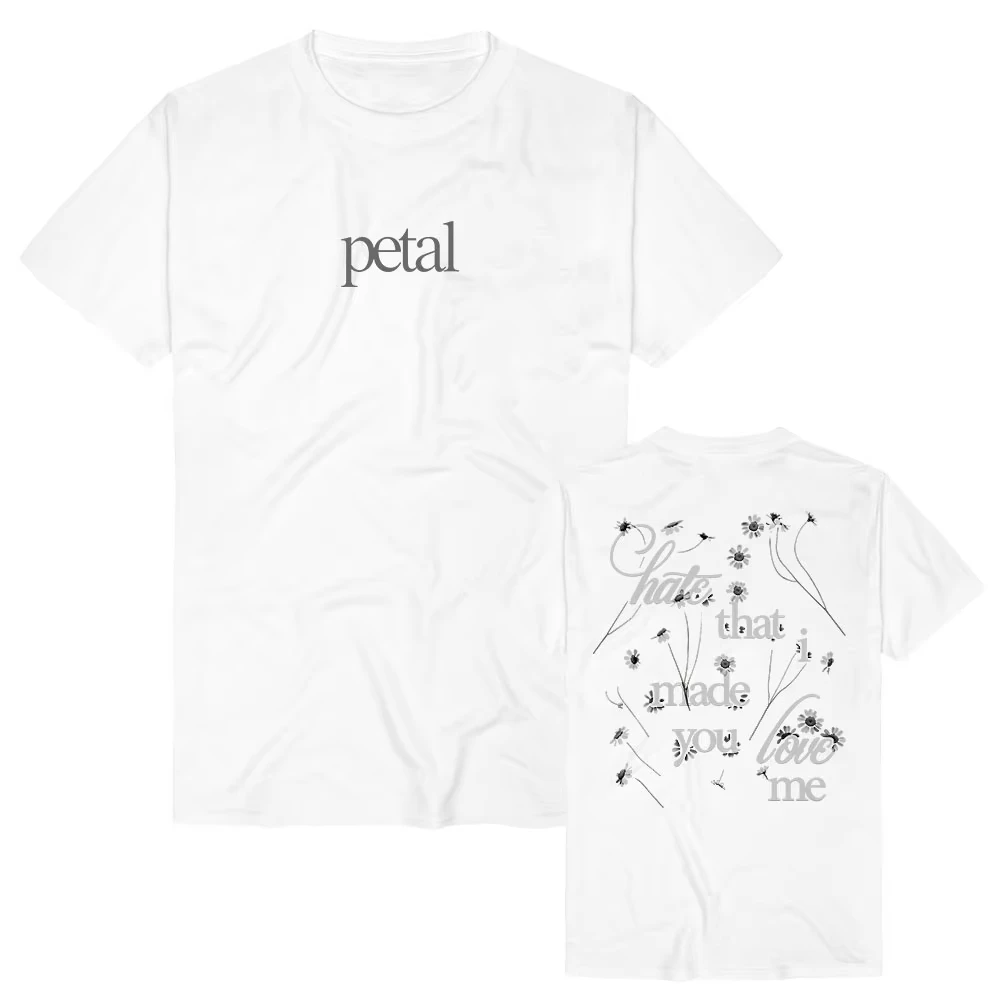 Ariana Grande Petal Album Design T-shirt Hate That I Made You Love Me Tee Summer Short Sleeve Men Women Tshirts Graphic Merch