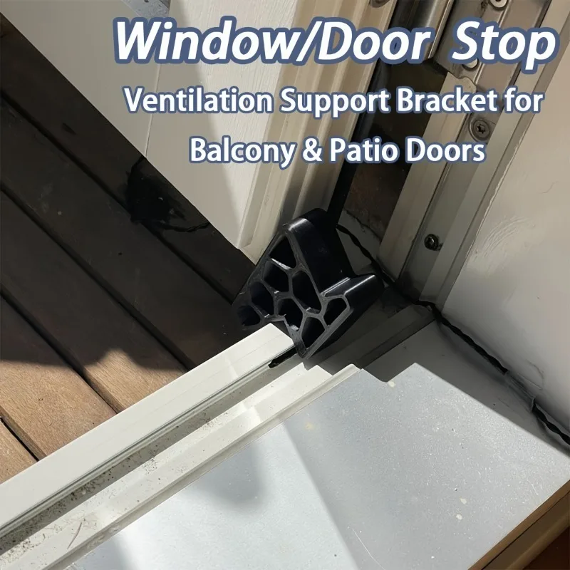 2pcs heavy-duty door and window stoppers, window/door stop ventilation support brackets, window anti-collision buffer strips