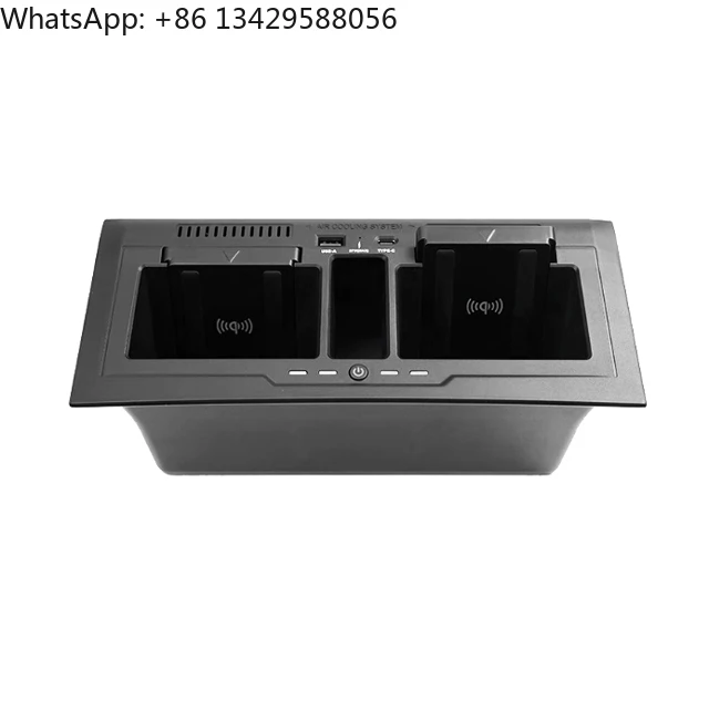 New Product Ideas USB Type-C Wireless Car Charger Car Storage Box Wireless Charging Case for Land Rover Defender 90 110 130