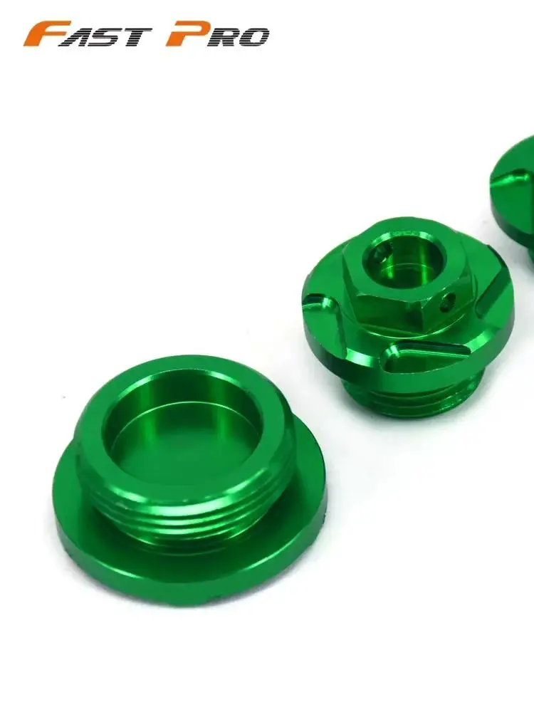 AliExpress JFGRACING For KAWASAKI KX250F KXF250 KX 250F 2004 2005 2006 2007 2008 2009 2010 Dirt Bike Motorcycle CNC Engine Timing Cover Oil Plug Set