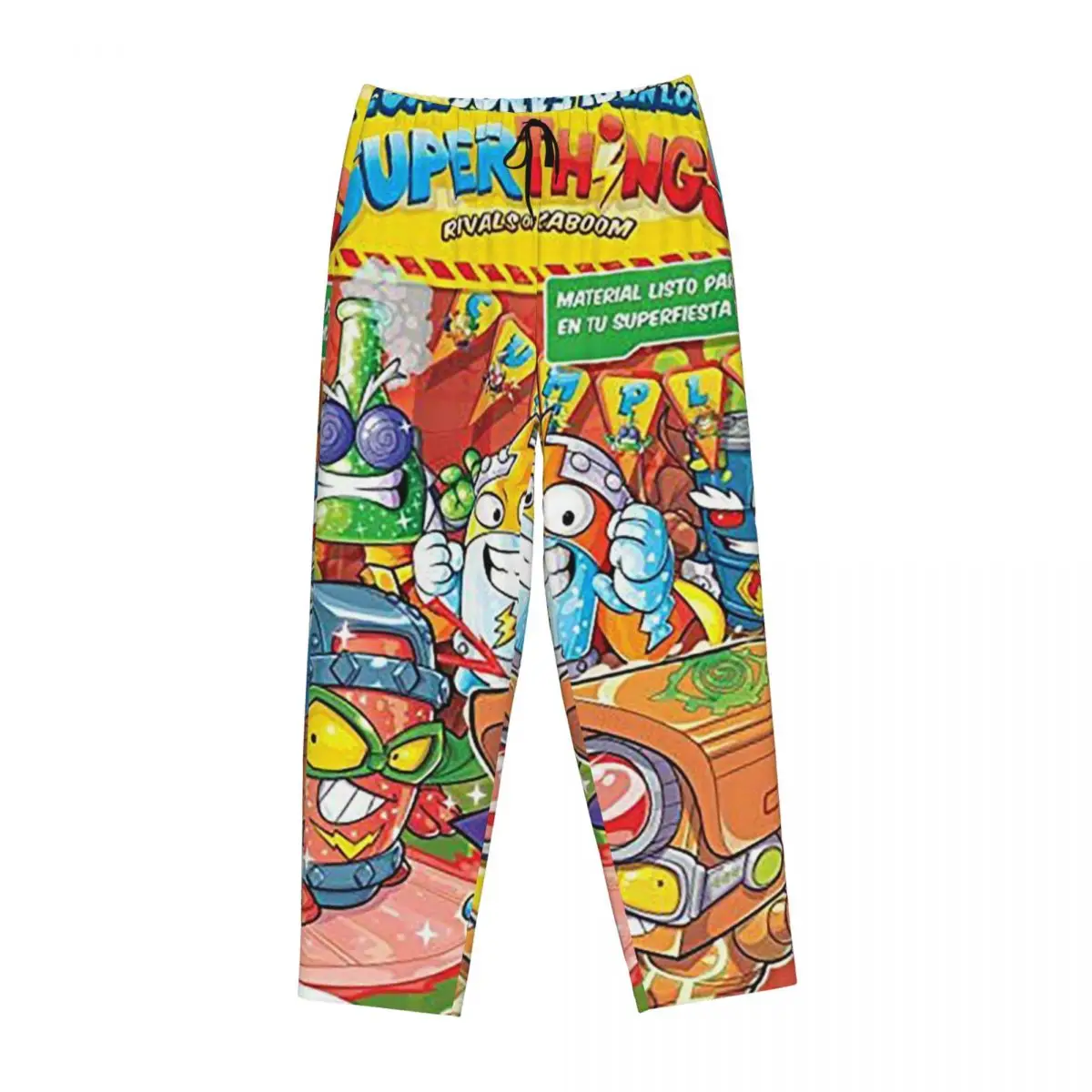 calcas-de-pijama-femininas-personalizadas-super-zings-superthings-com-estampa-de-desenho-animado-para-descanso-e-dormir-com-bolsos