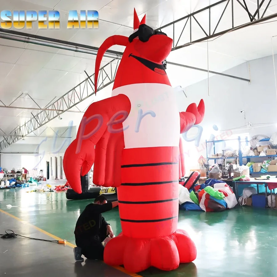 Aangepaste buitenactiviteiten 5m Hign gigantisch opblaasbaar bobster opblaasbaar diermodel te koop