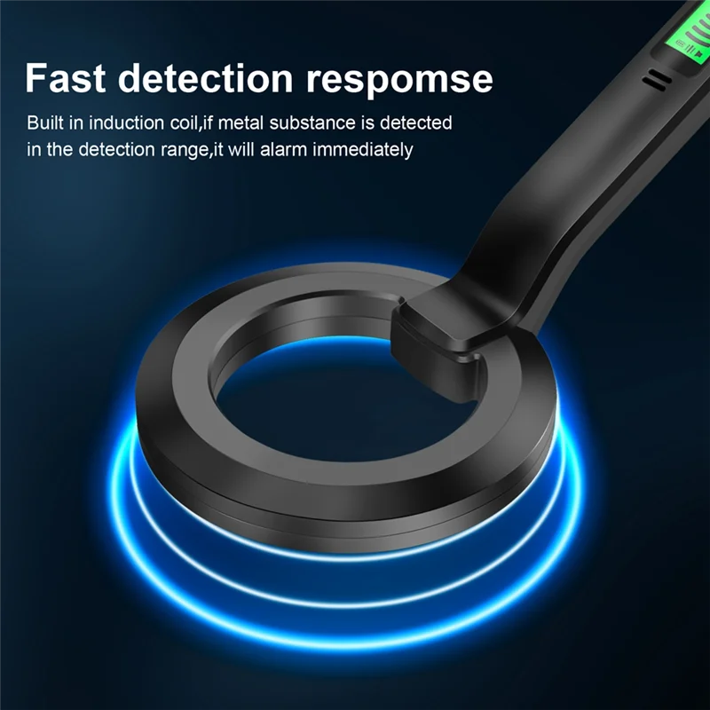 AK51-Metal Allarme portatile Scanner per metalli ad alta sensibilità Controllore di sicurezza Pinpointer Bobina di ricerca Strumento di rilevamento metalli