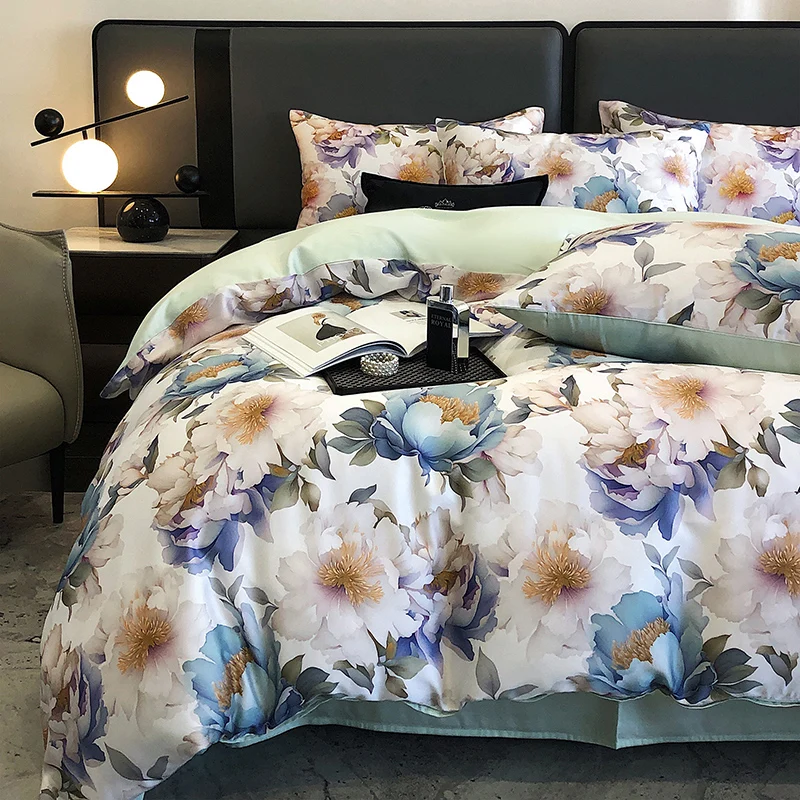 

New 2025 100% Tencel Bedding Sets, High - Count, for King Size Bed