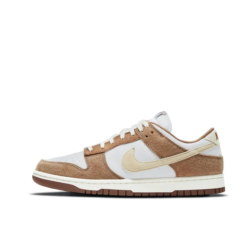 Nike Original Dunk Men's and Women's Fashion Board Shoes Wear-resistant Slip Resistant Casual Shoes Light Camel