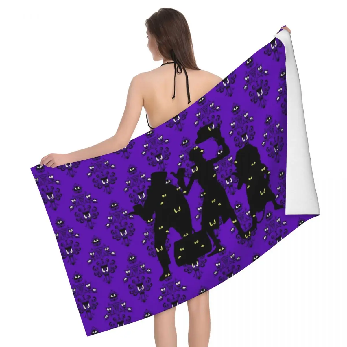 Hitchhiking Ghost Haunted Mansion Beach Towel Quick Drying Grimace Super Soft Microfiber Pool Sauna Towels