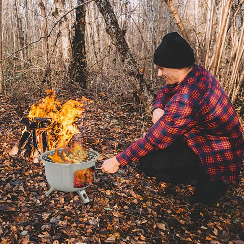 Kuchenka kempingowa do opalania na drewno / kuchenka survivalowa do opalania na drewno System kucharza z plecakiem z antypoślizgową podstawą na kemping