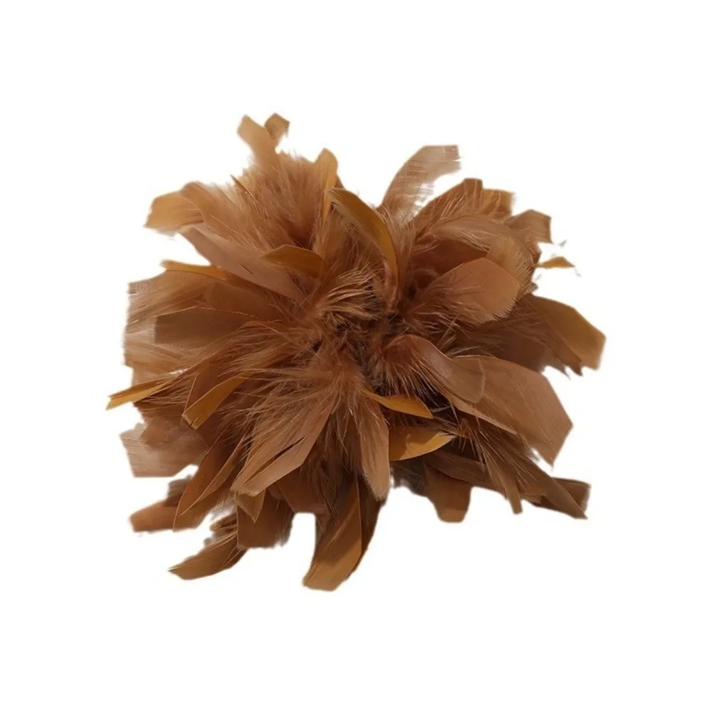 

17cm Large Artificial Flower for Brooch DIY Jewelry Feather Simulated Flower Brooch Accessories Luxury Style Personality Design