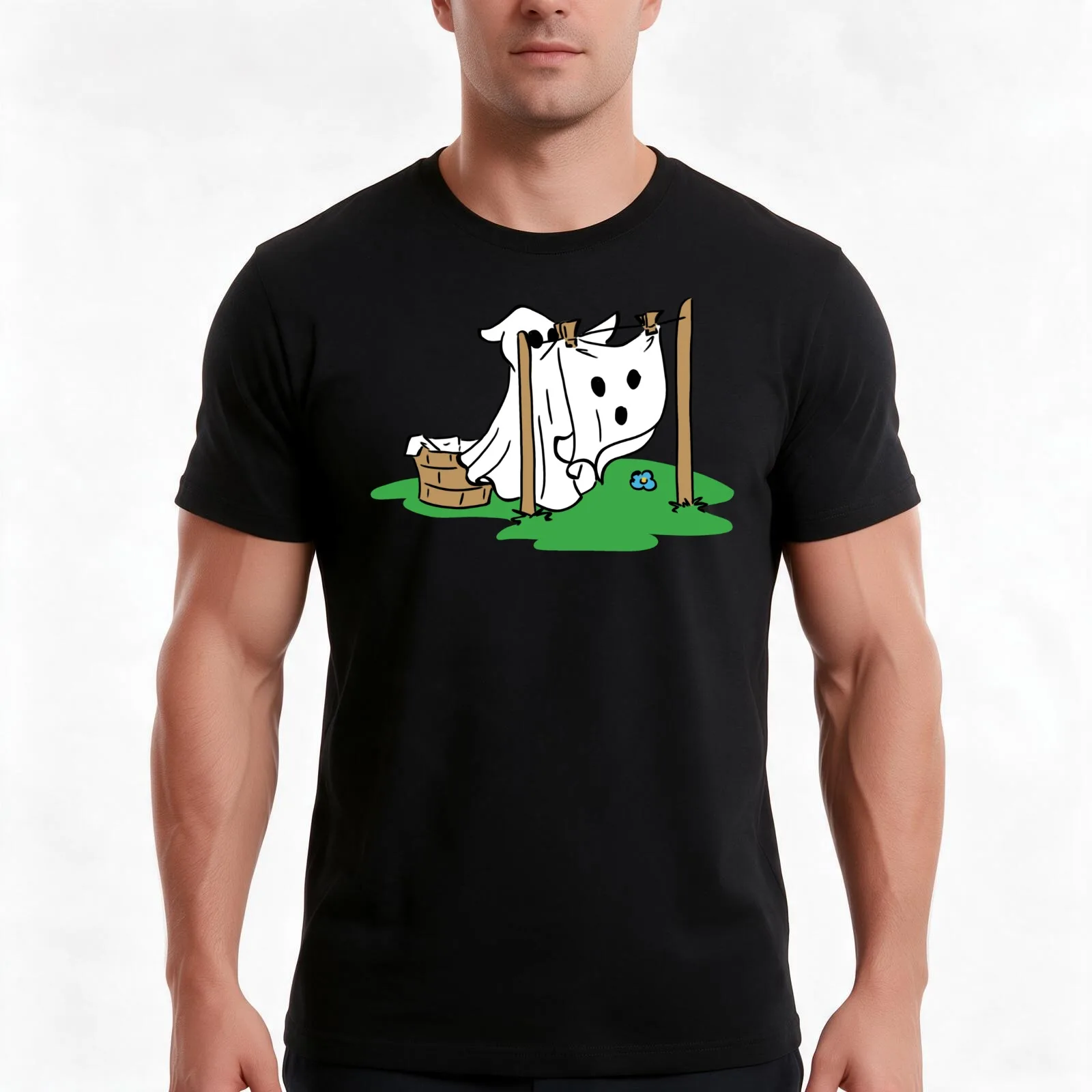 Laundry Day T-Shirt Summer Casual Cotton Tee Oversized Streetwear Tops Vintage Graphic Print Loose Fit Short Sleeve