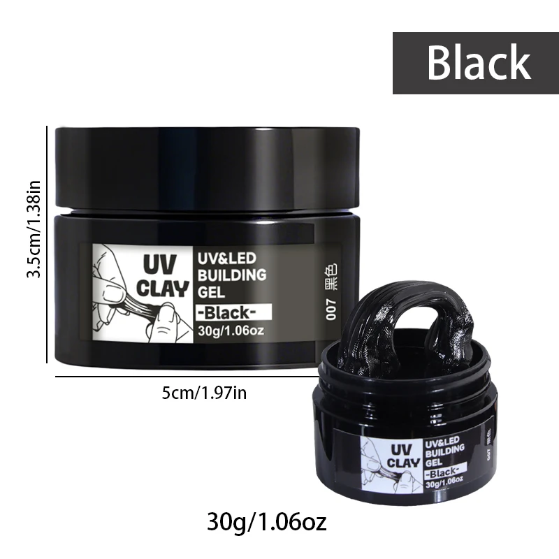16 colors of UV resin putty -30g/10.06oz per bottle, a multifunctional adhesive suitable for crafts, artworks, molds
