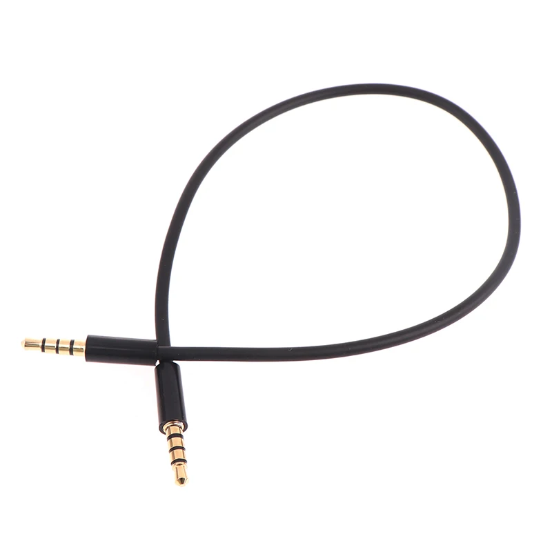 Hot! 3 Pole Right Angled 3.5mm Male to Male Short AUX Stereo Cable 20cm 30cm Aux Cable Male to Male Stereo Audio Cables Cord