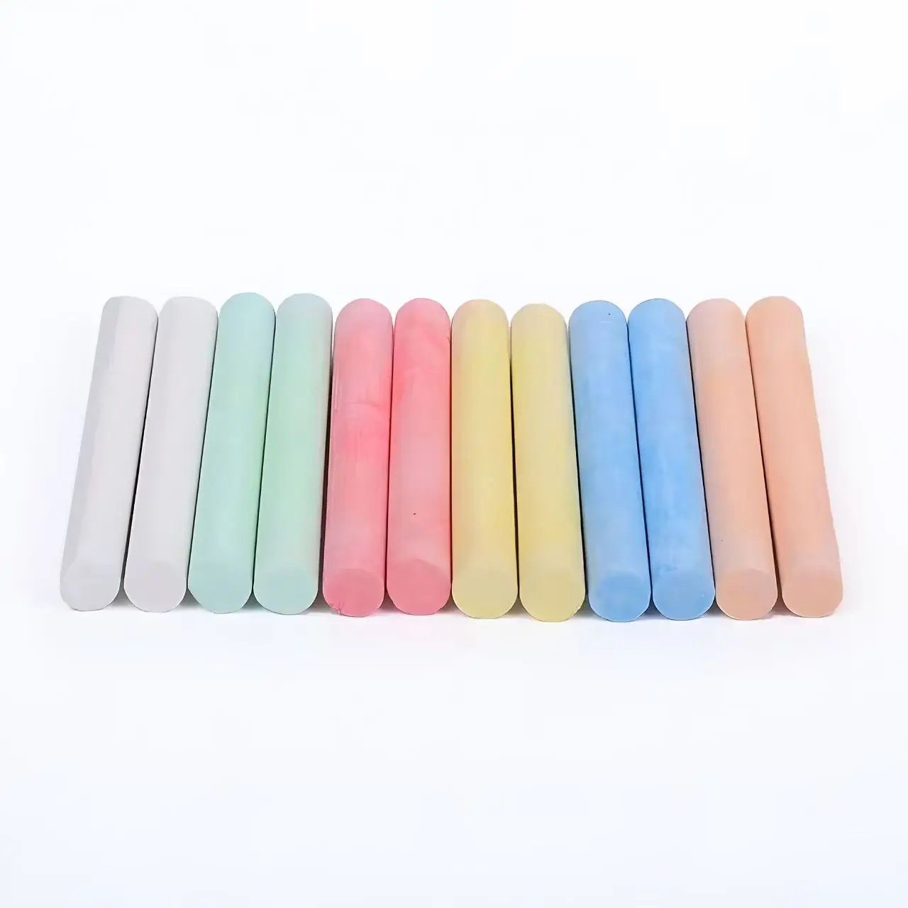 12Pcs/Box Teaching Color Non-dust Healthy Chalk Children's Drawing Board Professional Matching Chalks Wholesale School Supplies image 5