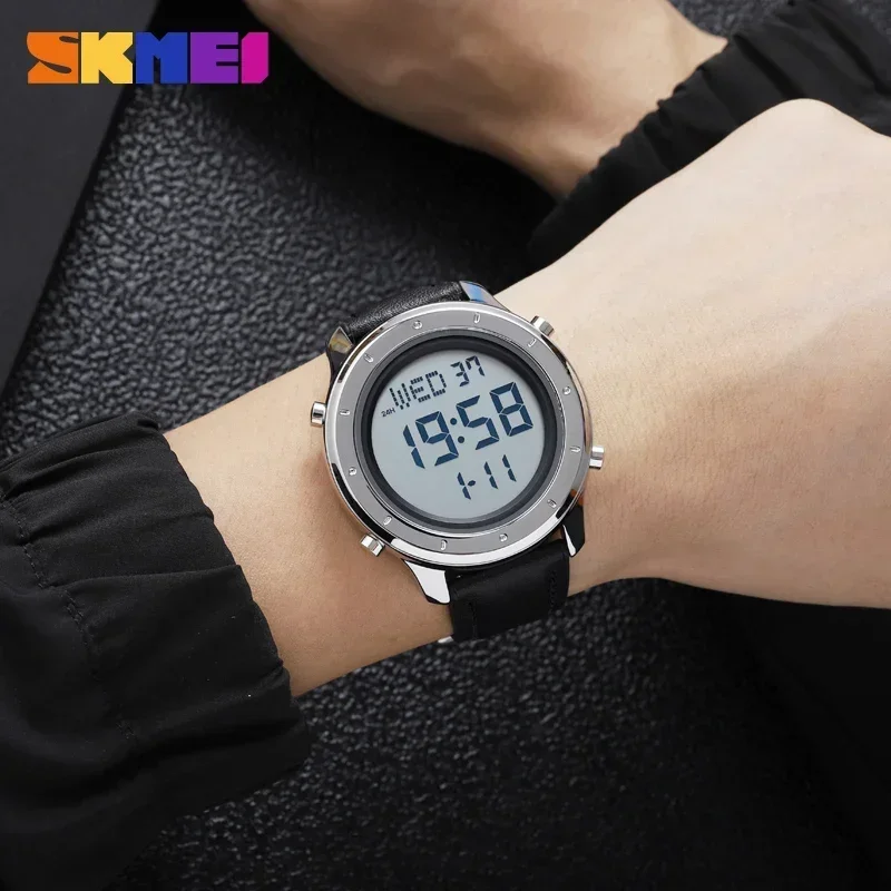 SKMEI Waterproof Countdown Calendar Digital Wristwatch reloj hombre 1864 New Sport Watches Mens Multifunction Stopwatch