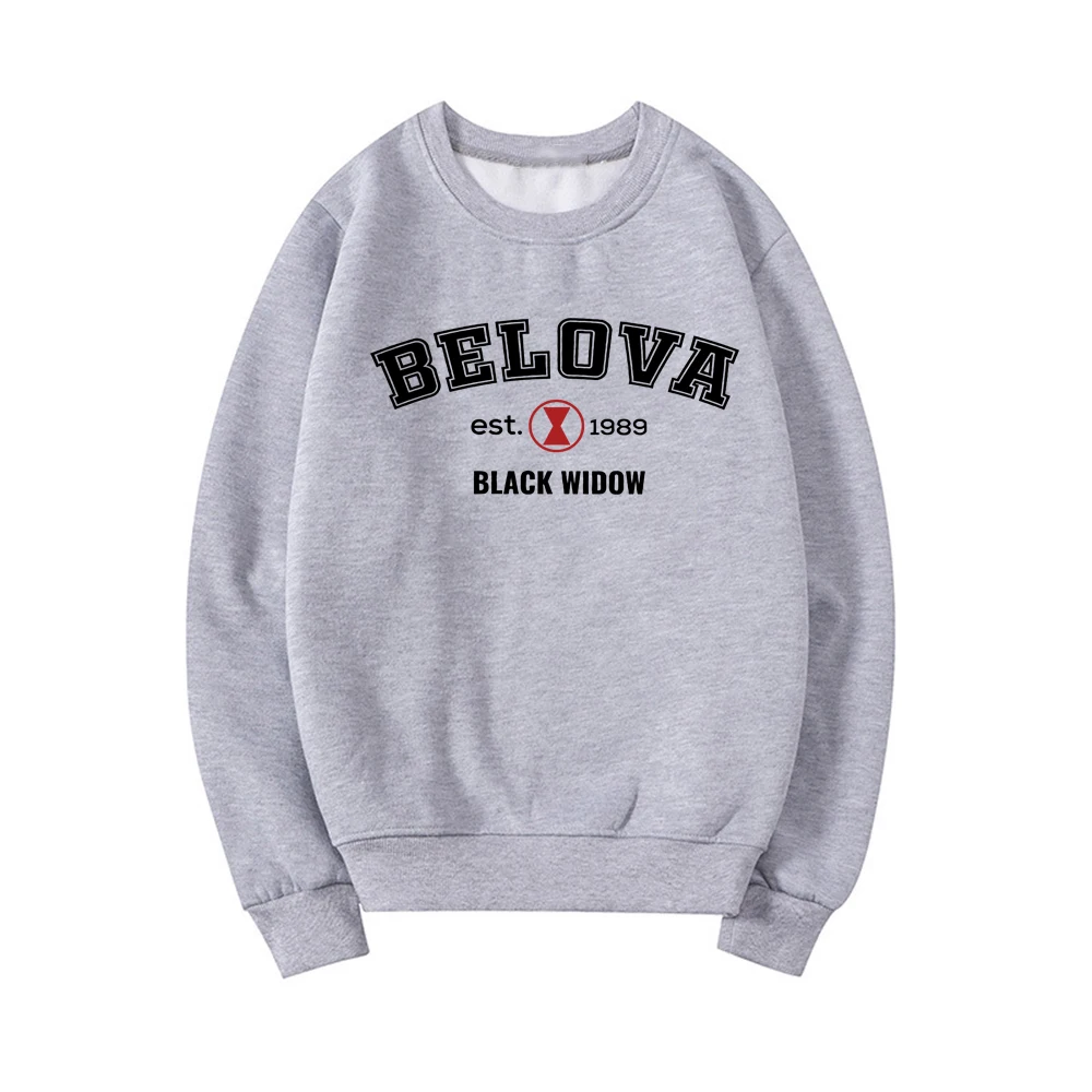 Yelena Belova Est 1989 Sweatshirt Superhero Crewneck Sweatshirts Women Hoodies Streetwear Top Long Sleeve Pullover Female Hoodie