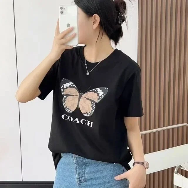 The New Women's Cotton T-shirts in Summer in Europe, America and Other Regions Adopt The Simple Style of Casual Sports Brands