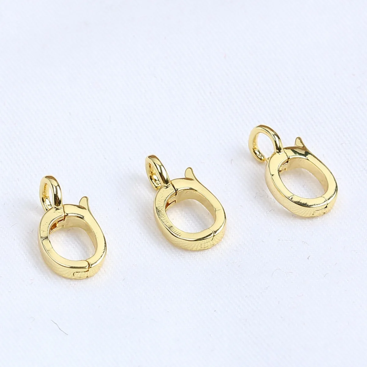 Brass 14K Gold Plated Pearl Clasp, Dual Use Connector for Pendant & Necklace, DIY Jewelry Findings