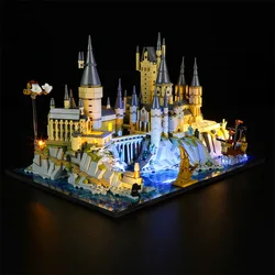 (Only LED Light)  76419 Magic Harrys Castles And Grounds (Not Include Building Blocks Bricks Kits Sets Model)