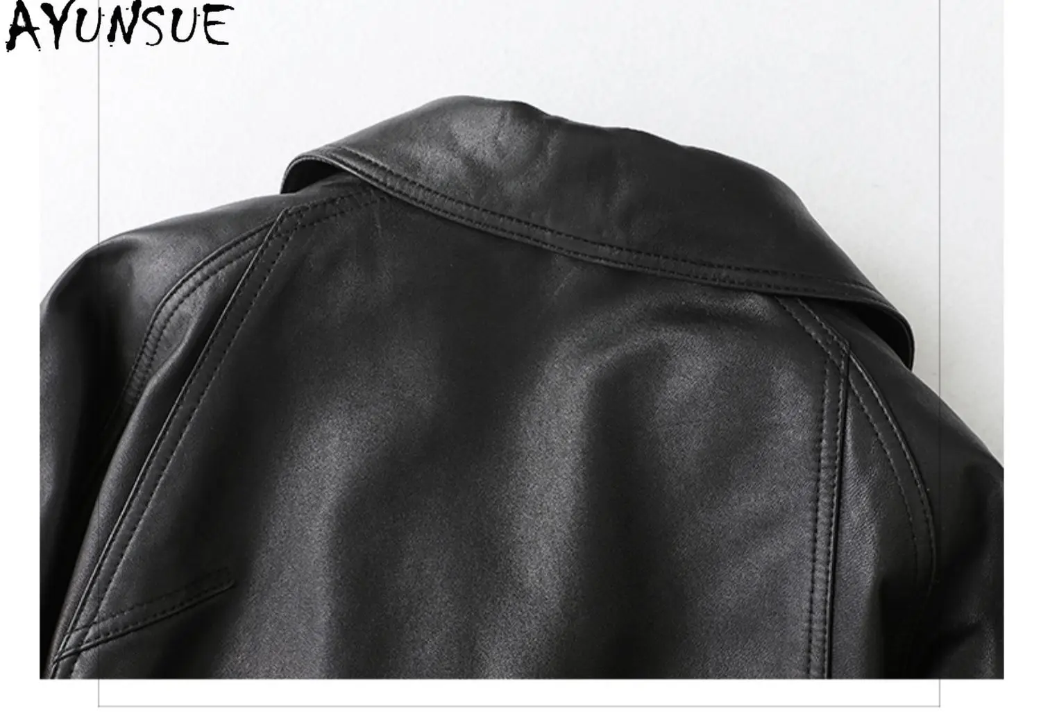 AYUNSUE veste en cuir véritable femmes 2025 100% peau de mouton femmes manteaux nouvelles vestes de moto printemps automne vêtements tannage végétal