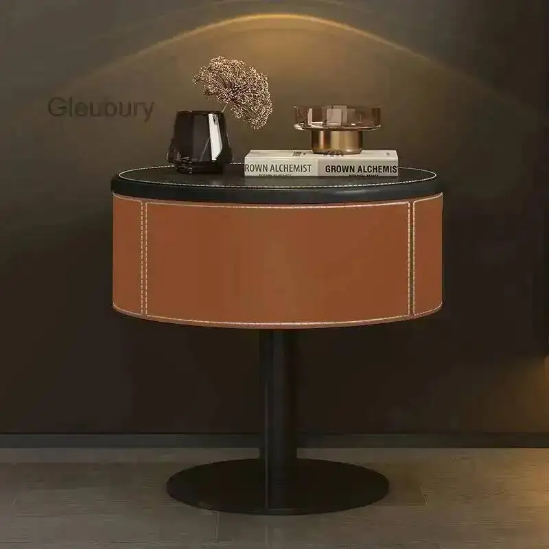 Design Style Table Creative Unique Bedside Trendy Simple Glamour Night Table Luxury Elegant Mesita De Noche Bedroom Furniture