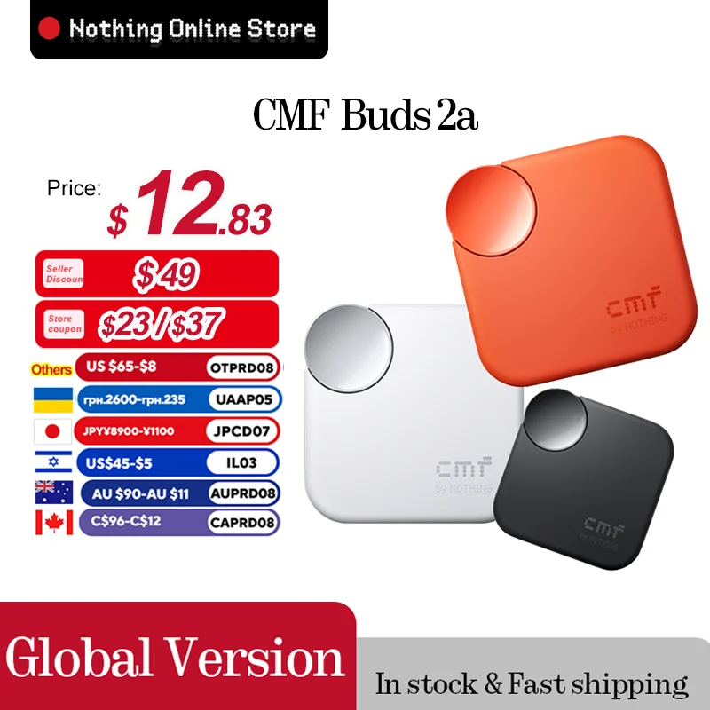 CMF Buds 2a 42dB ANC 4HDマイク 最大31時間再生 Bluetooth 5.4 12.4mmドライバー