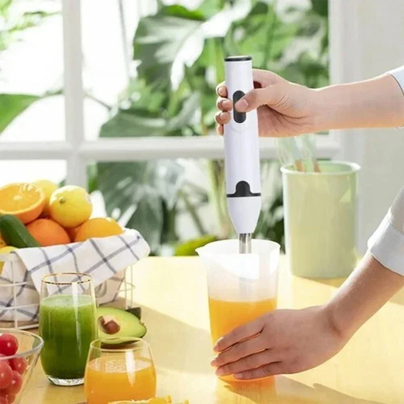 Potente batidora de mano de 400 W, cabezal de mezcla de acero inoxidable resistente, ideal para preparar sopas, salsas y zumos. Batidora de mano para uso doméstico y en cafeterías.