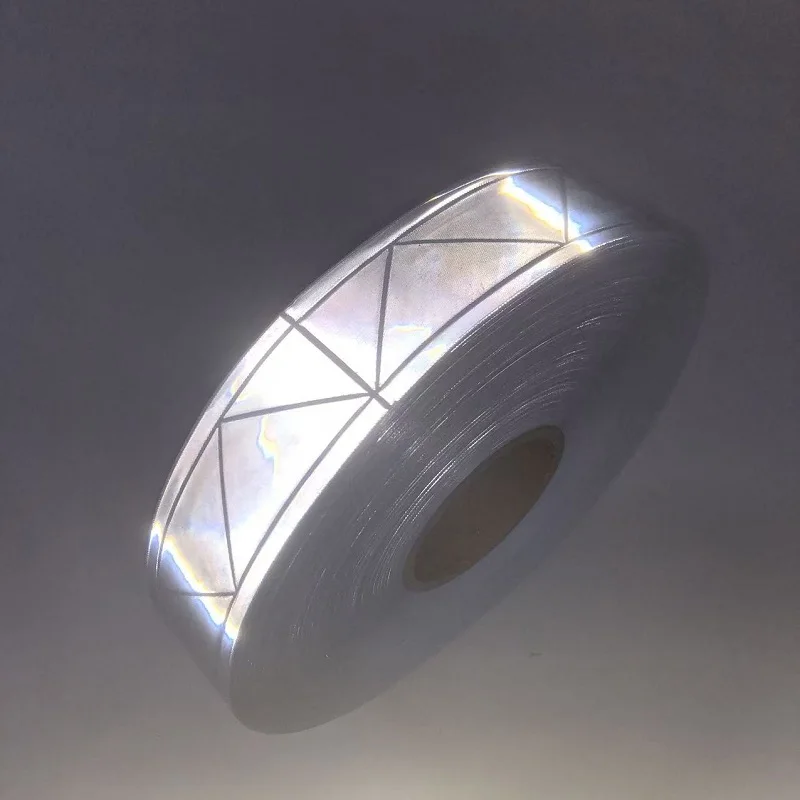 5cm * 50m fluor zieren des grünes PVC-Reflexstreifen-Nachtreflektor-Sicherheits warnband für Kleidung – Detail 6