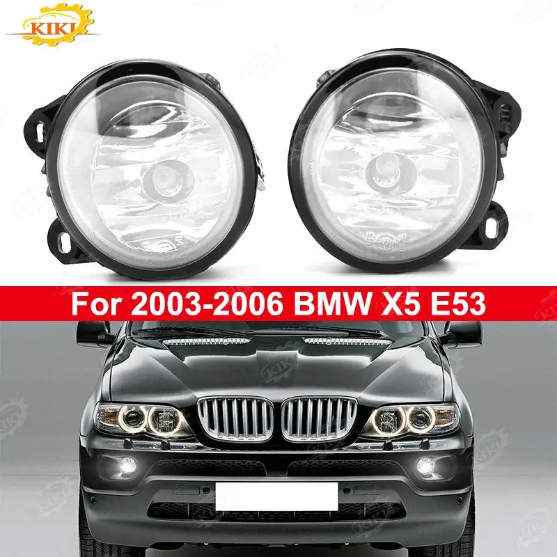 

63176920885 R Противотуманные фары Прозрачные лампы H11 Лампа для BMW X5 E53 2003-2006 гг. Левый правый передний бампер Замена передней противотуманной фары Автозапчасти