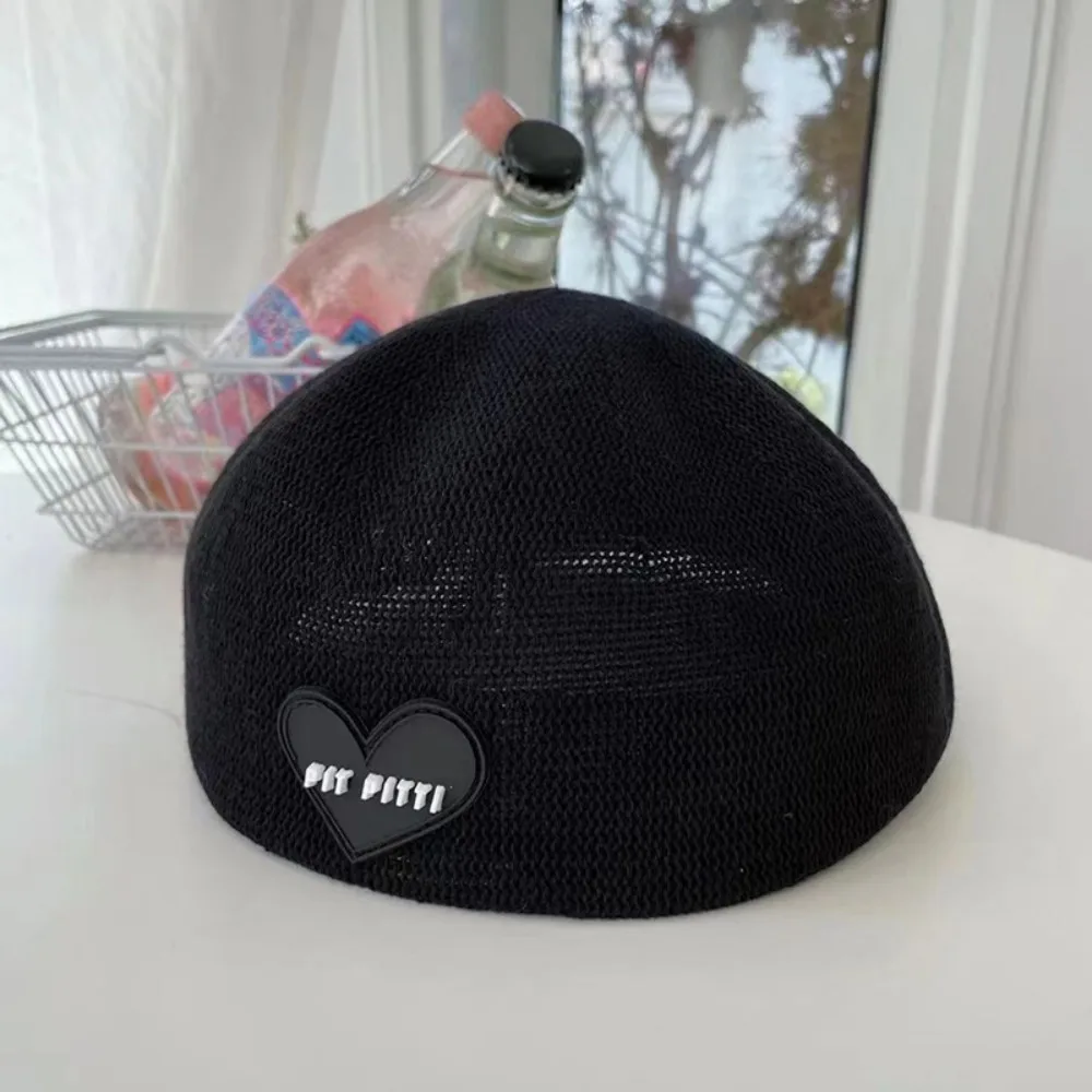 2024 트렌디 얇은 통기성 베레모, 화가 모자, 햇빛 차단, 단색 해변 모자