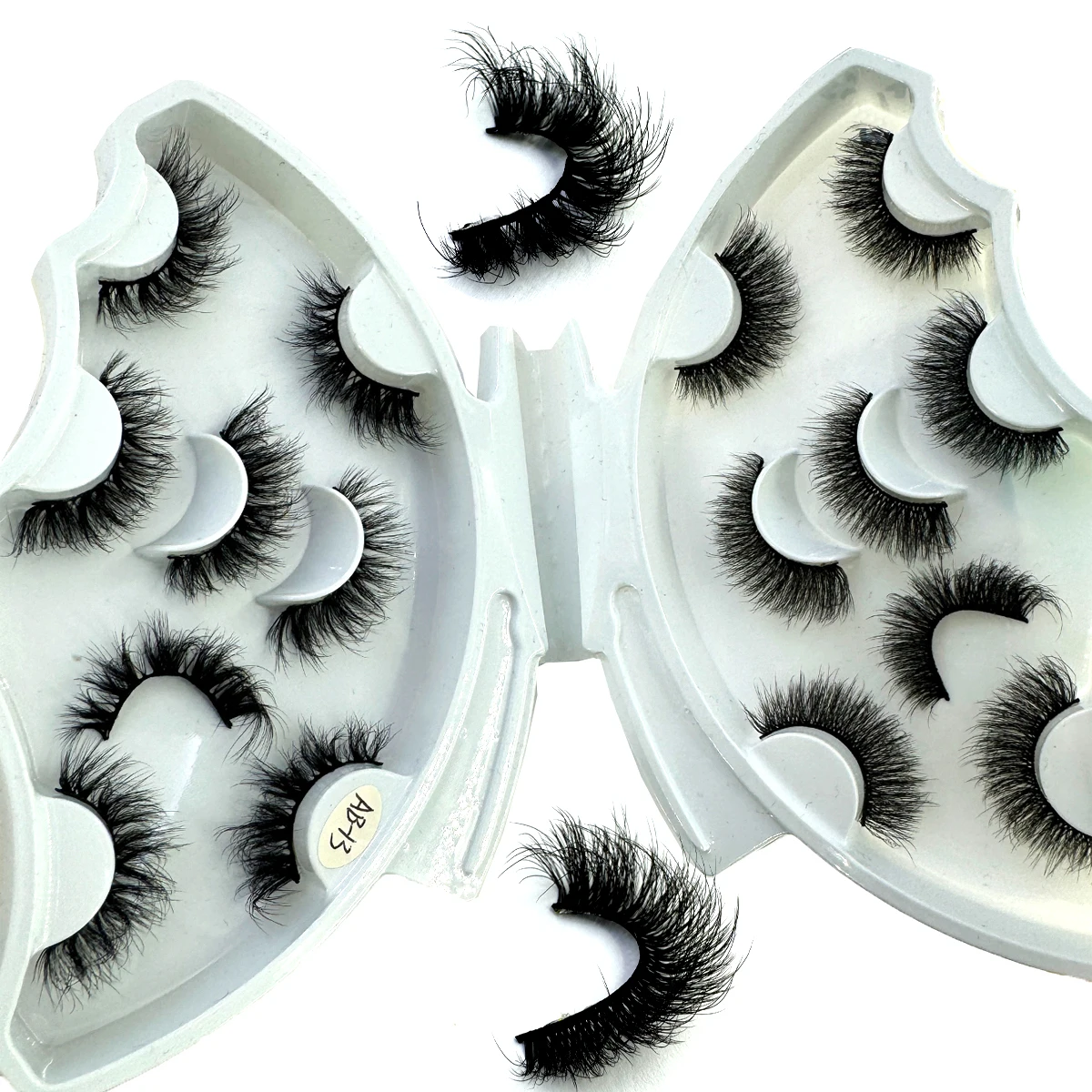8 pairs of 3D artificial mink natural eyelashes handmade fluffy dramatic wise eyelashes long makeup eyelashes