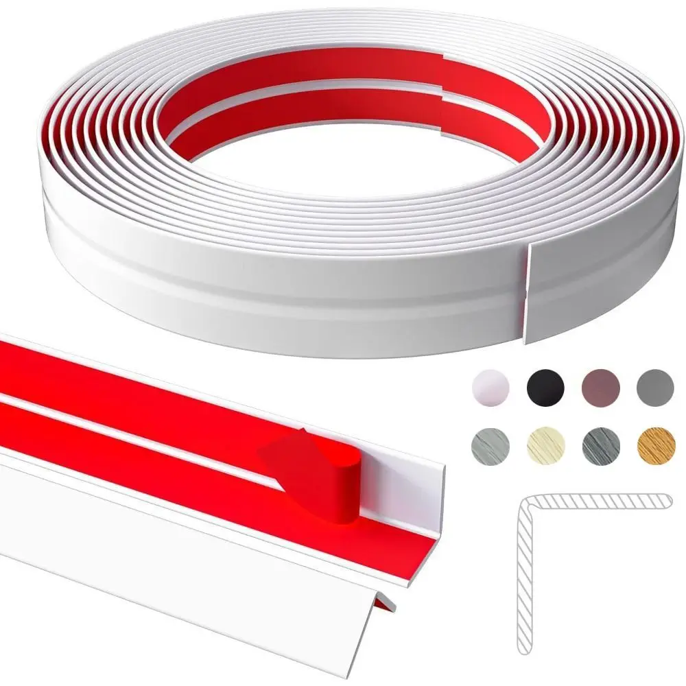

Self Adhesive Wall Corner Protector Flexible Peel and Stick Corner Moulding Trim 3m Bendable Gap Sealing Strip Inside Outside