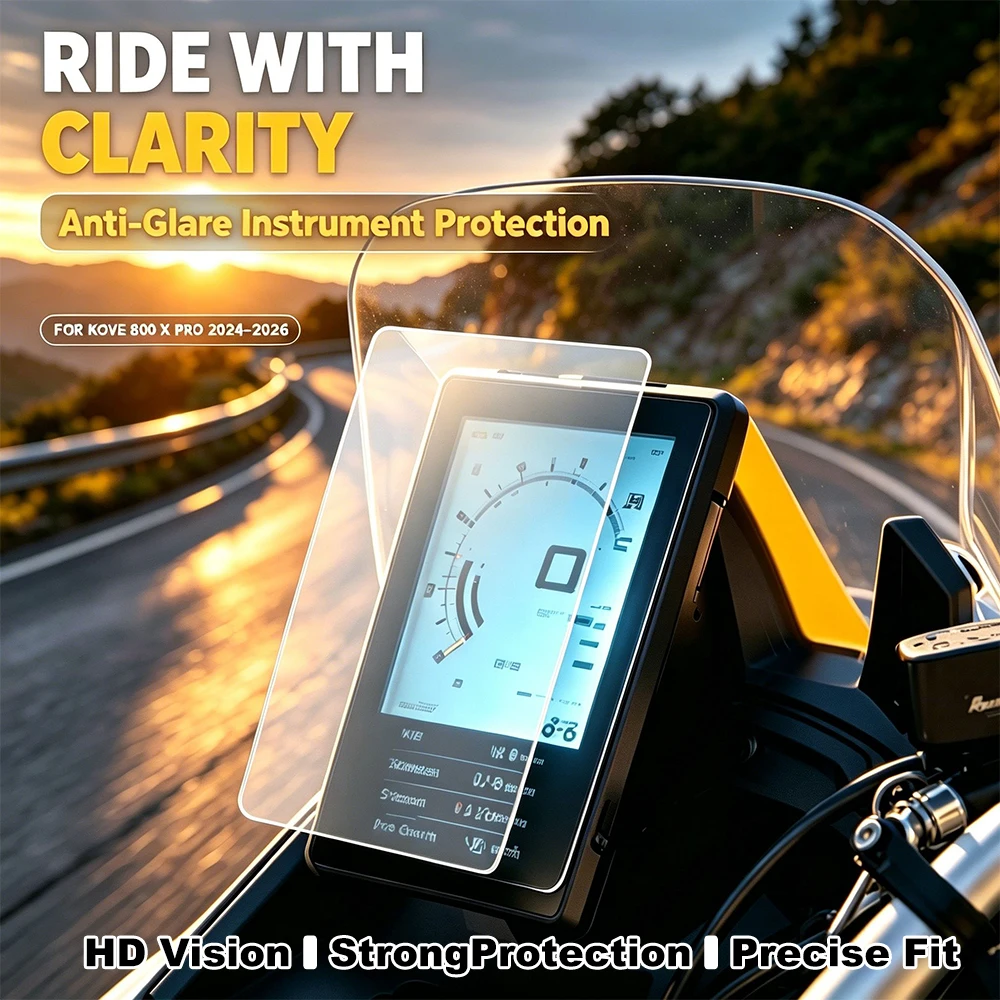 For Kove 800X Pro 800 X Pro Motorcycle TFT Display Protection Film For KOVE 800X Pro 2024-2026 Screen Protector Instrument Film