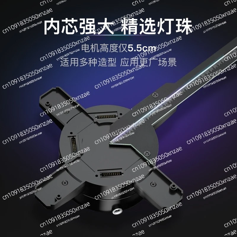 Holographic Projector Air Imaging Lamp Stereoscopic Image Suspension Advertising Machine LED Fan Display Naked Eye 3d