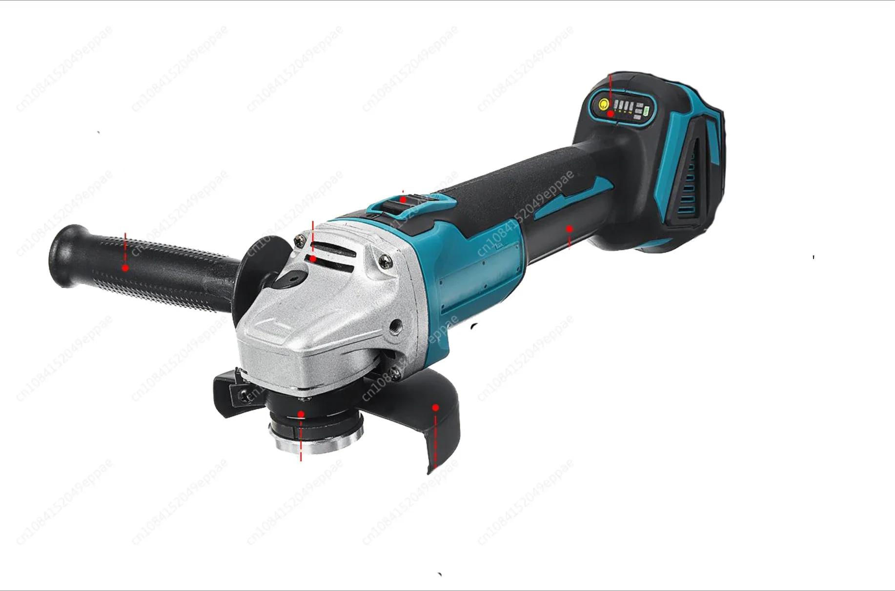 100mm Brushless Wireless Electric Angle Grinder Rechargeable 3 Speed Grinding Cutting Machine For Makita 18V Battery