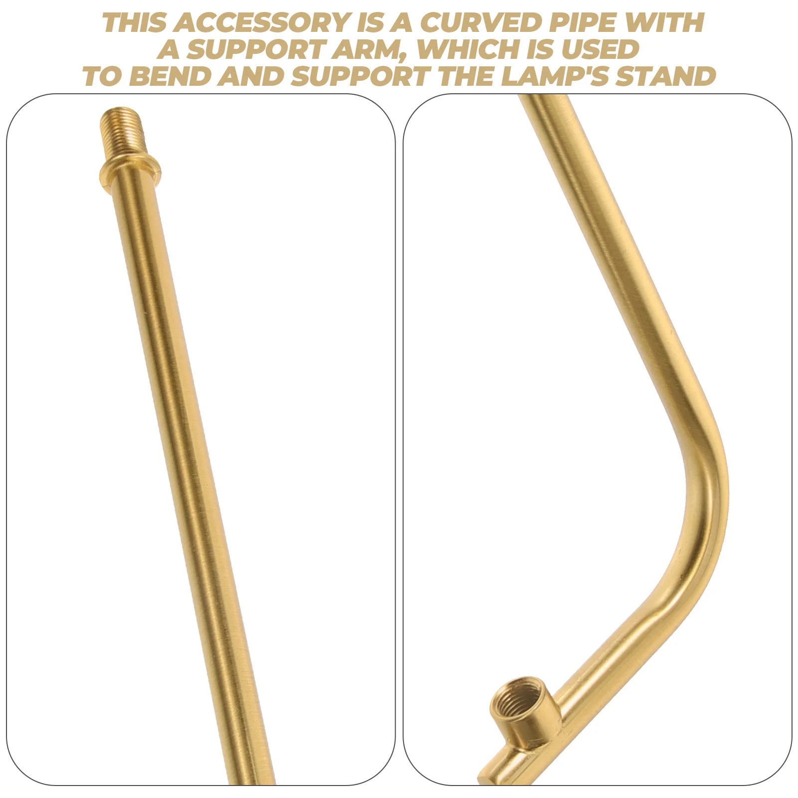 

Lamp Curved Stem Replacement Part Iron Accessory for Table Lamp Repair Lighting Fixture Lighting Fixture Stems