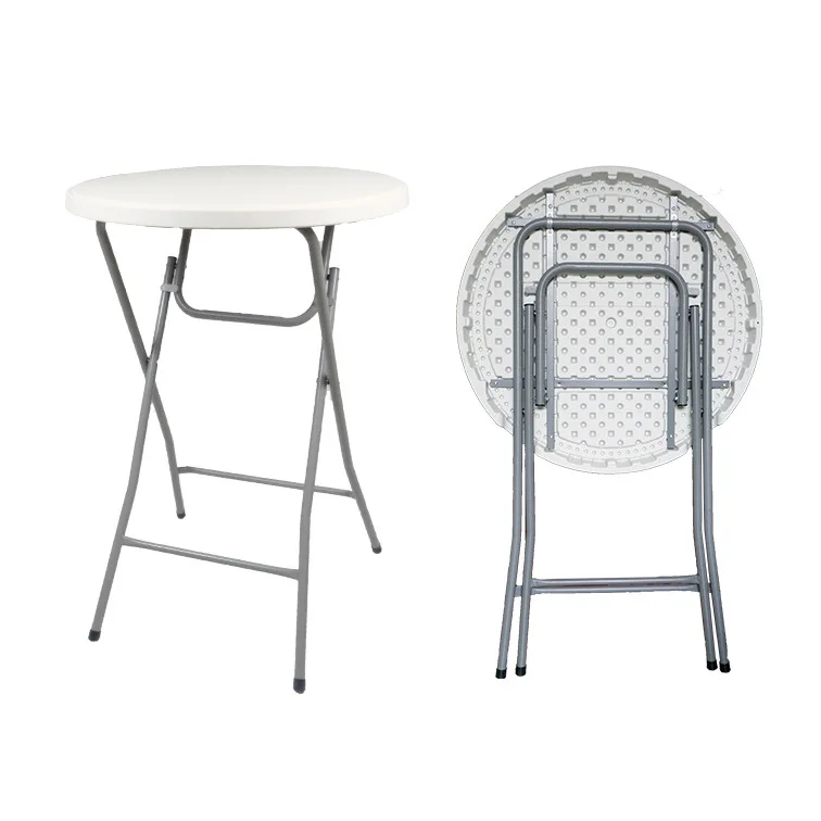 Simple folding high bar table, foldable cocktail table, folding high table