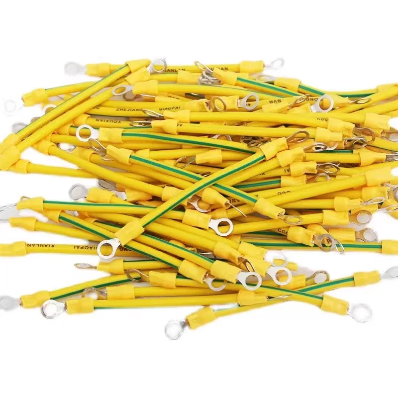 Photovoltaic Grounding Wire Yellow Green Special Brass Grounding Wire For Solar Power Generation 2.5/4/6/10 Square Optional