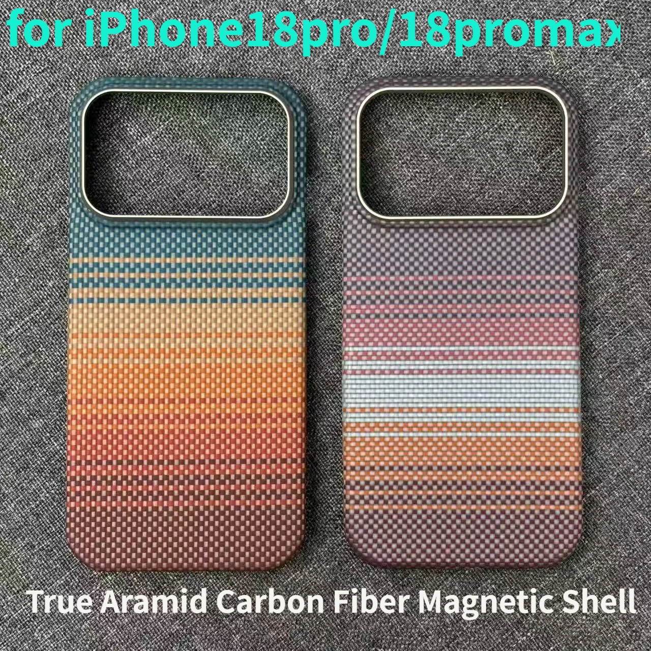 Real Kailaf carbon fiber aramid magnetic shell for iPhone18pro/18promax, for Magsafe ultra-thin light armor protective cover