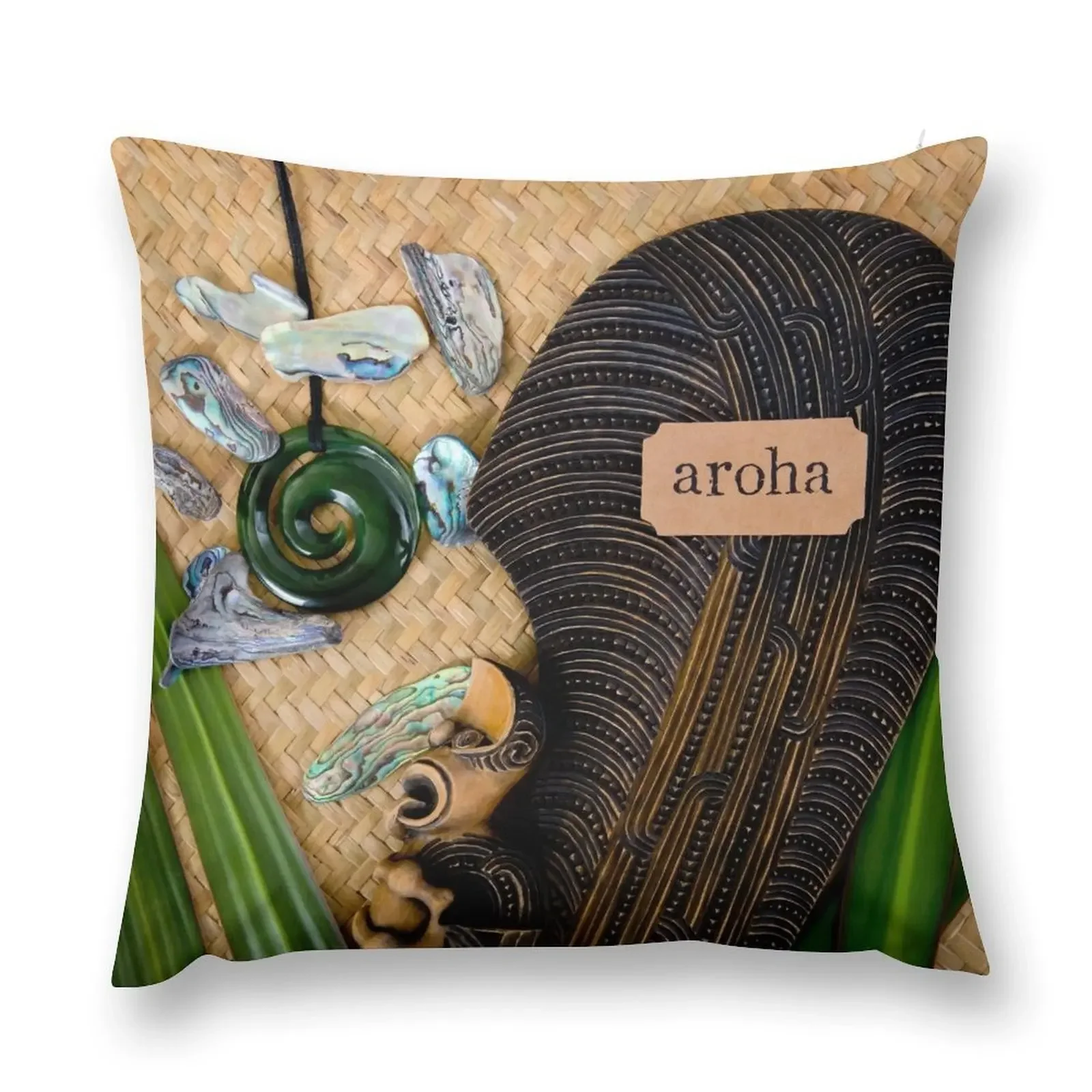 Maori Aroha - Love And Respect Throw Pillow Decorative pillow case ornamental pillows pillow