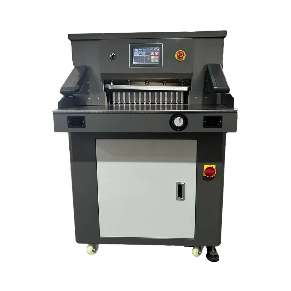 Large Width Cutting FRONT E5208L 520mm Cutting Size Paper Cutter Electric Programmed Paper Cutting Machine