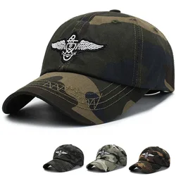 Men's Camouflage Baseball Cap Embroidered Sun Protection Snapback Women Cap High Quality Military Fan Camo Outdoor Sports Hat