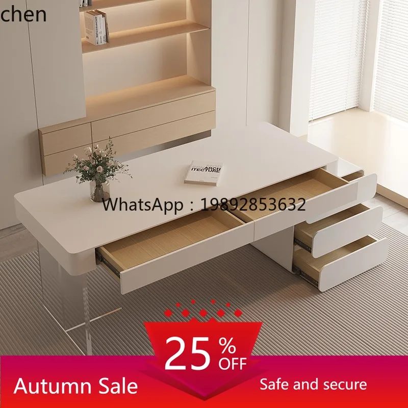 

Minimalist Home Desk Consultation Desk with Drawer Computer home decoration accessories