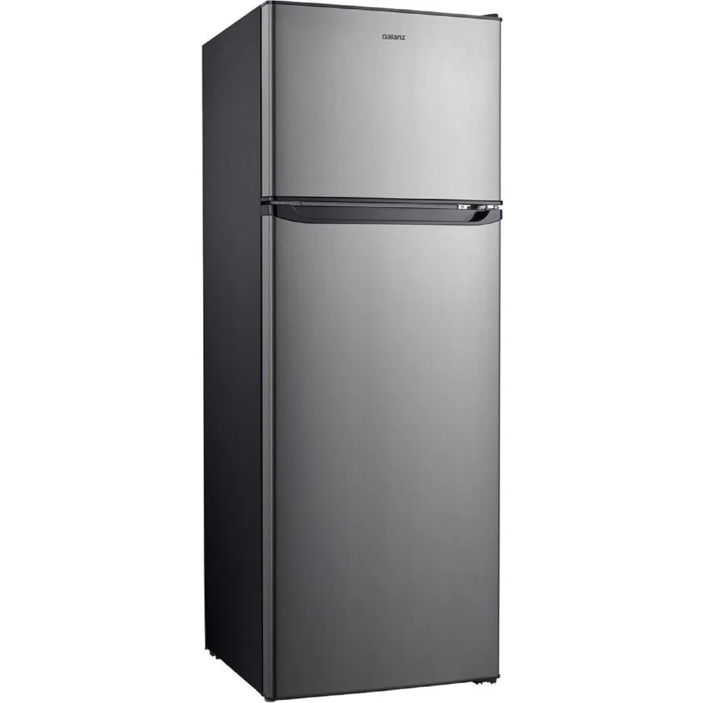 30Refrigerator, Dual Door Fridge, Adjustable Electrical Thermostat Control with Top Mount Freezer Compartment