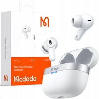 MCDODO WIRELESS HEADPHONES FINE WITH ENC ETUI, WHITE