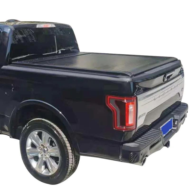 بيك اب شاحنة غطاء السرير الألومنيوم الأسطوانة مصراع غطاء تونيو الكهربائية لفورد F150 #2