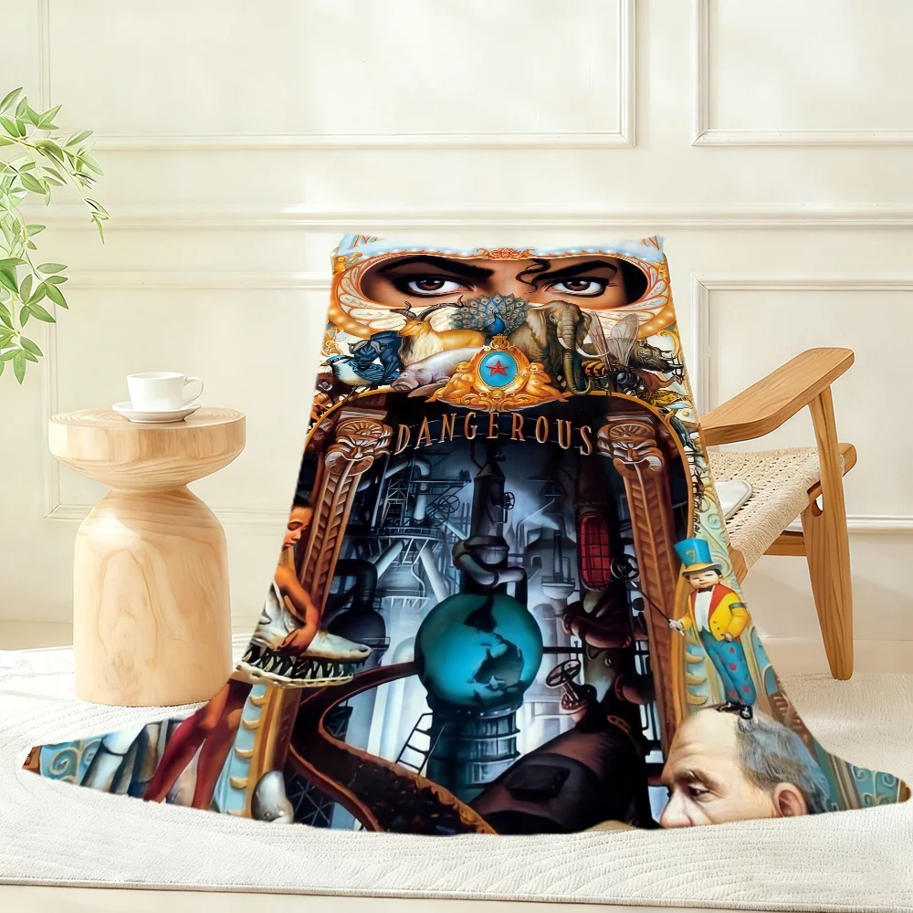 M-Michael-l singer Blanket Throw Super Cosy Plush Living Room Sofa Couch Childish Birthday Gifts J-jackson